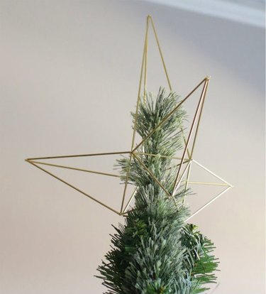 Himmeli-style christmas tree topper