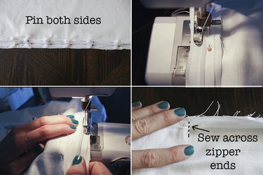 Sewing zipper