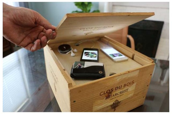 Wine crate charging system